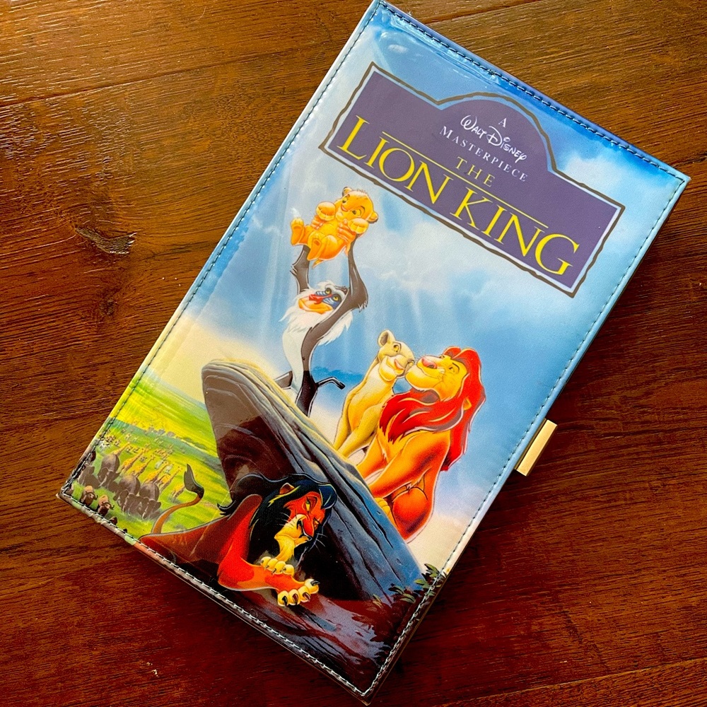 The lion king vhs shaped rectangular clutch purse